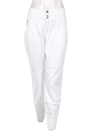 Pantaloni de femei H&S, Mărime L, Culoare Alb, Preț 58,16 Lei