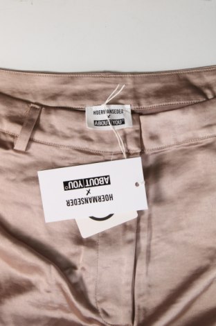 Pantaloni de femei Hoermanseder x About You, Mărime L, Culoare Auriu, Preț 91,78 Lei
