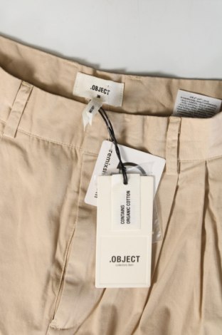 Γυναικείο παντελόνι Object, Μέγεθος S, Χρώμα  Μπέζ, Τιμή 21,57 €