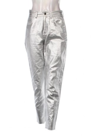 Дамски панталон SHEIN, Размер M, Цвят Сребрист, Цена 29,01 лв.