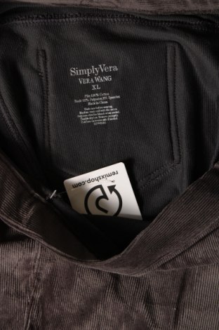 Dámské kalhoty  Simply Vera Vera Wang, Velikost XL, Barva Šedá, Cena  327,00 Kč