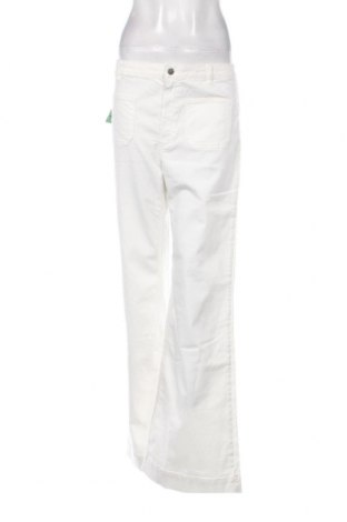 Дамски панталон United Colors Of Benetton, Размер M, Цвят Бял, Цена 24,18 лв.