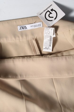 Pantaloni de femei Zara, Mărime XL, Culoare Bej, Preț 40,99 Lei