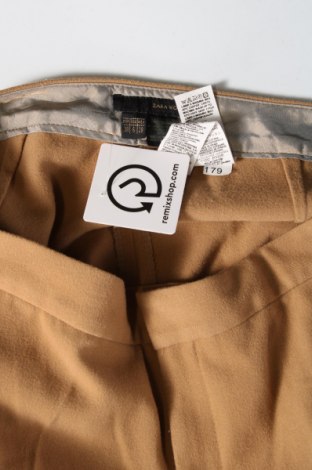 Дамски панталон Zara, Размер M, Цвят Кафяв, Цена 14,56 лв.