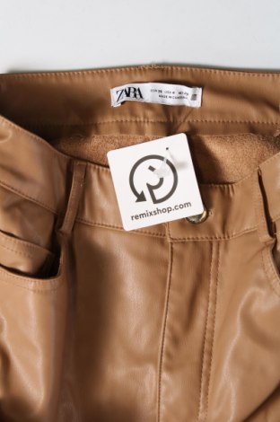 Дамски панталон Zara, Размер S, Цвят Бежов, Цена 36,54 лв.