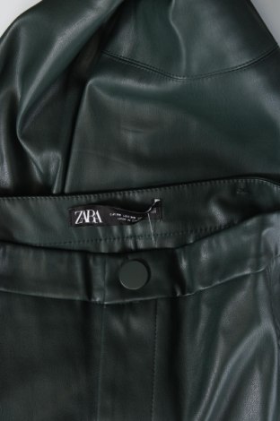 Γυναικείο παντελόνι Zara, Μέγεθος XS, Χρώμα Πράσινο, Τιμή 7,47 €