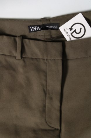 Dámske nohavice Zara, Veľkosť L, Farba Zelená, Cena  7,67 €