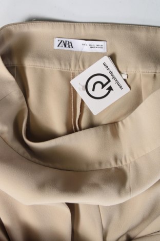 Pantaloni de femei Zara, Mărime L, Culoare Bej, Preț 35,15 Lei