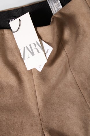 Γυναικείο παντελόνι Zara, Μέγεθος L, Χρώμα  Μπέζ, Τιμή 11,51 €