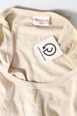 Tricou de damă Biaggini, Mărime XL, Culoare Bej, Preț 22,24 Lei