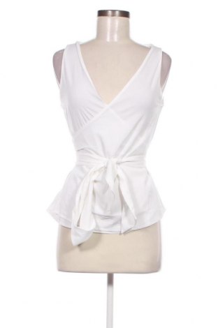 Γυναικείο αμάνικο μπλουζάκι Bubbleroom, Μέγεθος XS, Χρώμα Λευκό, Τιμή 5,20 €