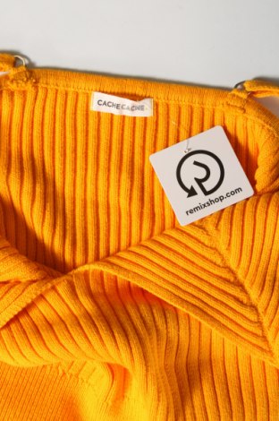 Γυναικείο αμάνικο μπλουζάκι Cache Cache, Μέγεθος XL, Χρώμα Πορτοκαλί, Τιμή 4,02 €