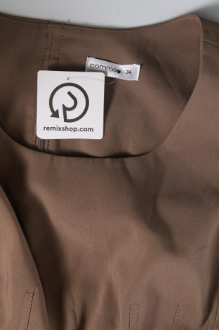 Γυναικείο αμάνικο μπλουζάκι Comma,, Μέγεθος XS, Χρώμα Καφέ, Τιμή 13,84 €