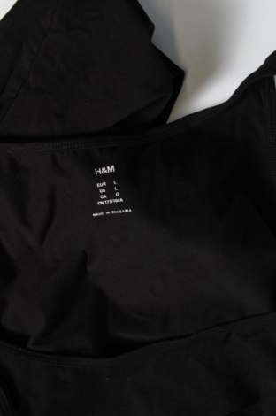 Γυναικείο αμάνικο μπλουζάκι H&M, Μέγεθος L, Χρώμα Μαύρο, Τιμή 6,65 €