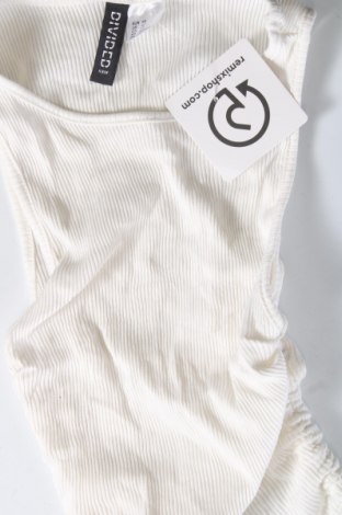 Γυναικείο αμάνικο μπλουζάκι H&M Divided, Μέγεθος XS, Χρώμα Λευκό, Τιμή 7,00 €