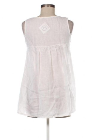 Γυναικείο αμάνικο μπλουζάκι Made In Italy, Μέγεθος L, Χρώμα Λευκό, Τιμή 6,62 €