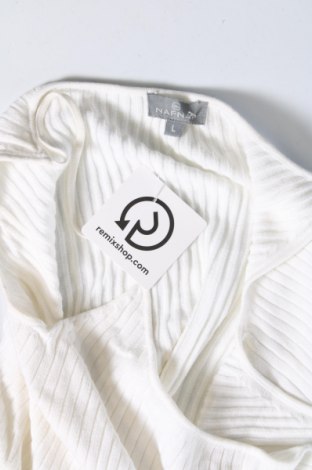 Γυναικείο αμάνικο μπλουζάκι Naf Naf, Μέγεθος L, Χρώμα Λευκό, Τιμή 3,90 €