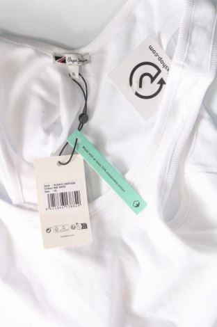 Damska koszulka na ramiączkach Pepe Jeans, Rozmiar XL, Kolor Biały, Cena 76,02 zł