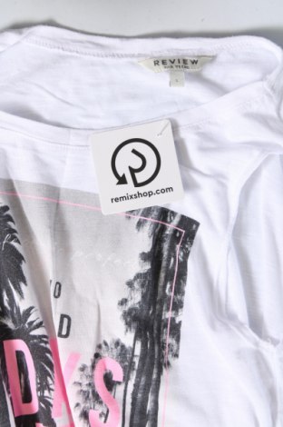 Γυναικείο αμάνικο μπλουζάκι Review, Μέγεθος L, Χρώμα Λευκό, Τιμή 15,38 €