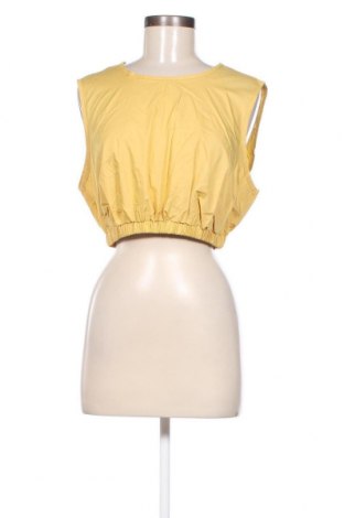Γυναικείο αμάνικο μπλουζάκι SHEIN, Μέγεθος XL, Χρώμα Κίτρινο, Τιμή 3,60 €