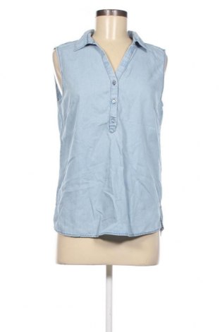 Γυναικείο αμάνικο μπλουζάκι Tom Tailor, Μέγεθος M, Χρώμα Μπλέ, Τιμή 4,30 €