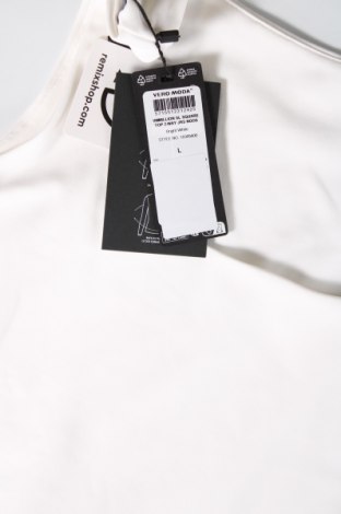 Γυναικείο αμάνικο μπλουζάκι Vero Moda, Μέγεθος L, Χρώμα Λευκό, Τιμή 4,00 €