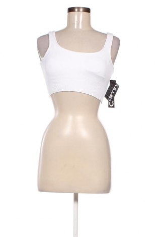 Γυναικείο αμάνικο μπλουζάκι aim'n, Μέγεθος S, Χρώμα Λευκό, Τιμή 7,19 €