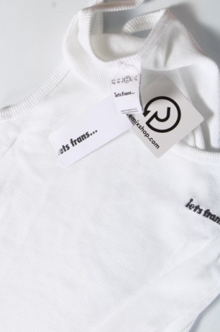 Γυναικείο αμάνικο μπλουζάκι iets frans..., Μέγεθος M, Χρώμα Λευκό, Τιμή 15,98 €