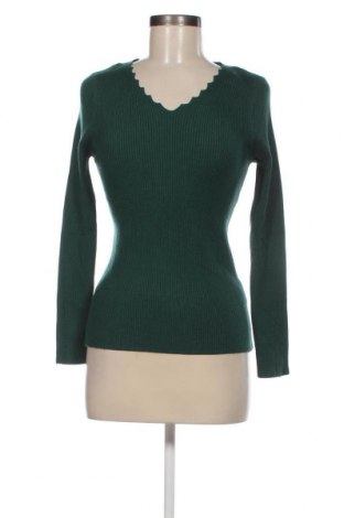 Дамски пуловер, Размер L, Цвят Зелен, Цена 14,78 лв.