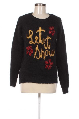 Дамски пуловер, Размер L, Цвят Черен, Цена 13,34 лв.