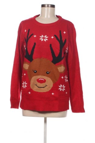 Дамски пуловер, Размер L, Цвят Червен, Цена 14,21 лв.