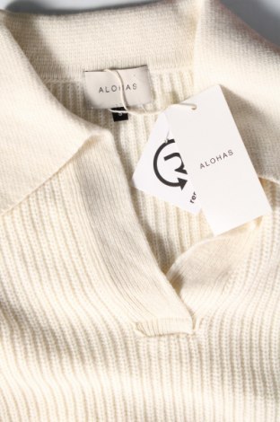 Γυναικείο πουλόβερ Alohas, Μέγεθος S, Χρώμα Εκρού, Τιμή 57,83 €