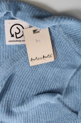 Γυναικείο πουλόβερ Amelie & Amelie, Μέγεθος M, Χρώμα Μπλέ, Τιμή 13,94 €