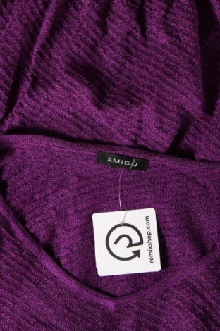 Дамски пуловер Amisu, Размер S, Цвят Лилав, Цена 14,21 лв.