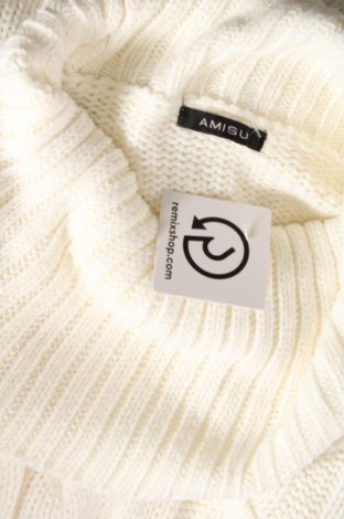 Дамски пуловер Amisu, Размер L, Цвят Бял, Цена 13,34 лв.