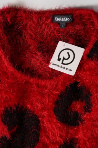 Damenpullover Bel&Bo, Größe L, Farbe Rot, Preis 9,89 €