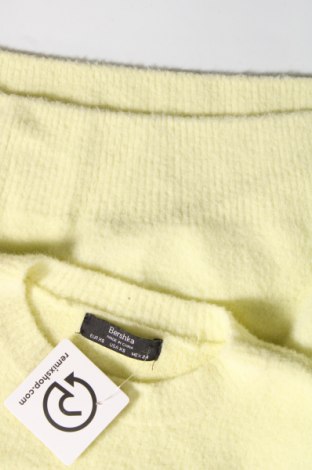 Дамски пуловер Bershka, Размер XS, Цвят Жълт, Цена 13,34 лв.