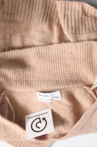 Damenpullover Bershka, Größe S, Farbe Beige, Preis 9,89 €