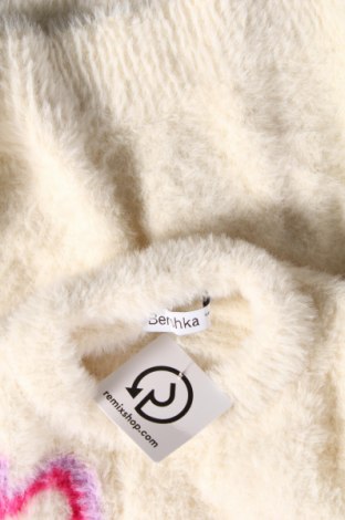 Дамски пуловер Bershka, Размер XS, Цвят Бял, Цена 13,34 лв.