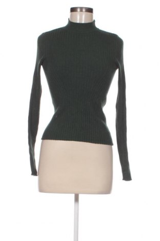 Дамски пуловер Bershka, Размер M, Цвят Зелен, Цена 14,21 лв.