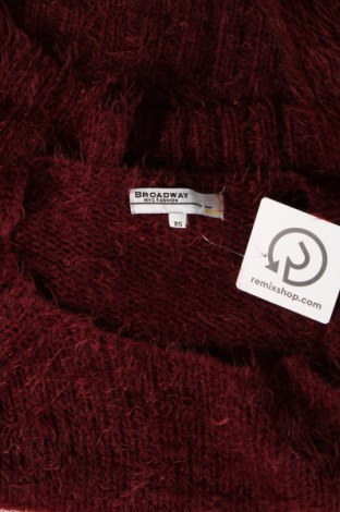 Дамски пуловер Broadway, Размер XS, Цвят Червен, Цена 13,34 лв.