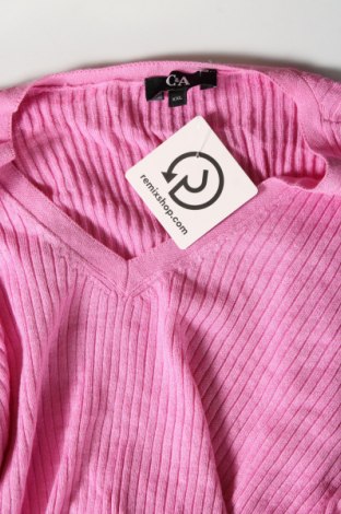 Damenpullover C&A, Größe XXL, Farbe Rosa, Preis 20,18 €