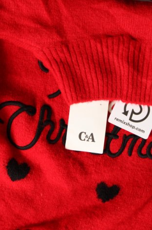Damenpullover C&A, Größe L, Farbe Rot, Preis 14,72 €