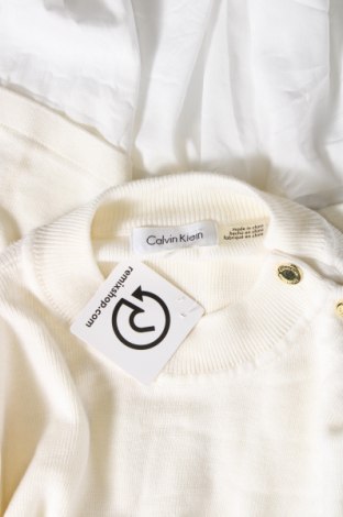 Γυναικείο πουλόβερ Calvin Klein, Μέγεθος S, Χρώμα Εκρού, Τιμή 36,82 €
