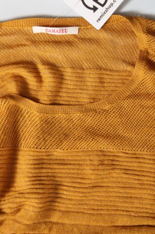 Дамски пуловер Camaieu, Размер L, Цвят Жълт, Цена 14,21 лв.