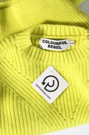 Дамски пуловер Colourful Rebel, Размер XS, Цвят Зелен, Цена 45,57 лв.