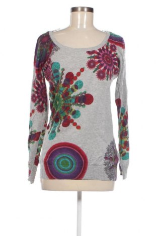 Дамски пуловер Desigual, Размер XL, Цвят Сив, Цена 31,00 лв.