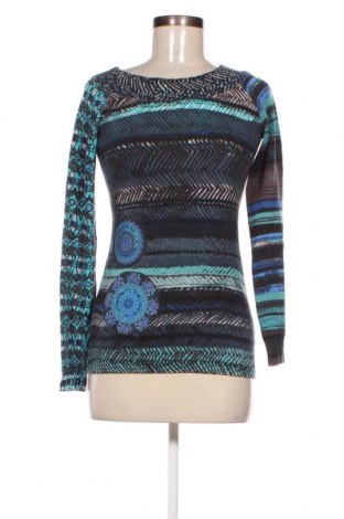 Дамски пуловер Desigual, Размер M, Цвят Многоцветен, Цена 36,58 лв.
