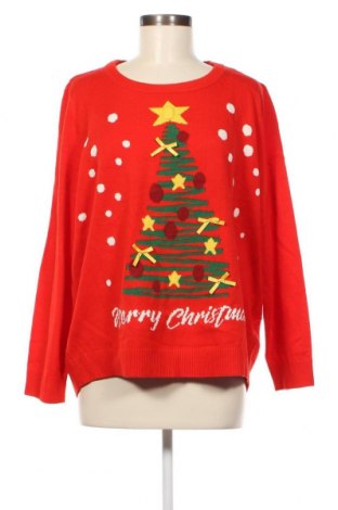 Дамски пуловер Esmara, Размер XL, Цвят Червен, Цена 17,98 лв.