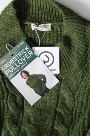 Damski sweter Essentials by Tchibo, Rozmiar XXL, Kolor Zielony, Cena 80,92 zł